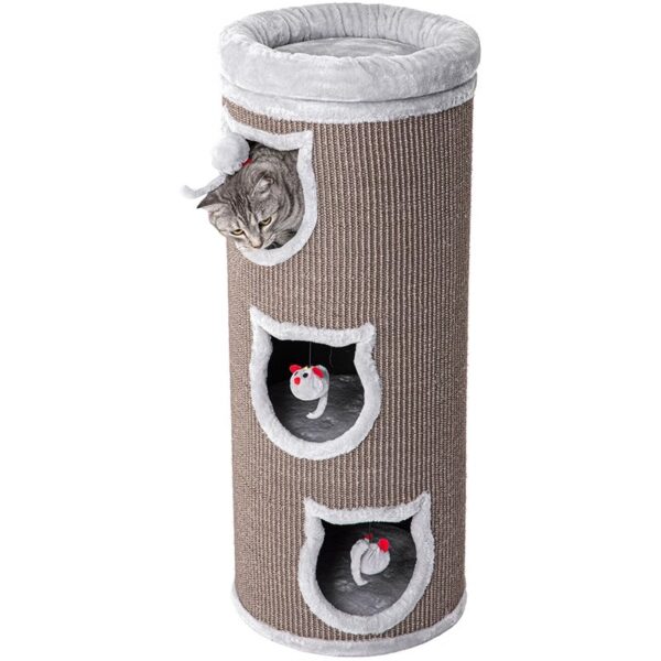 Sisal three-layer cat climbing frame