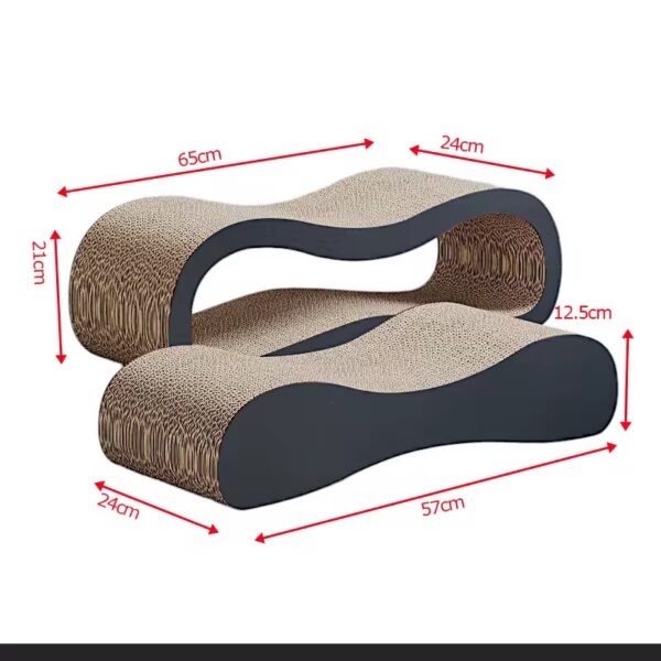 2-in-1 figure-8 cat scratching board - Image 4