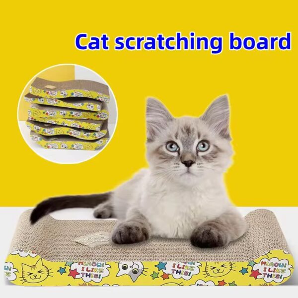 Cat scratch board replacement core with stickers