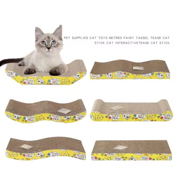 Cat scratch board replacement core with stickers - Image 2