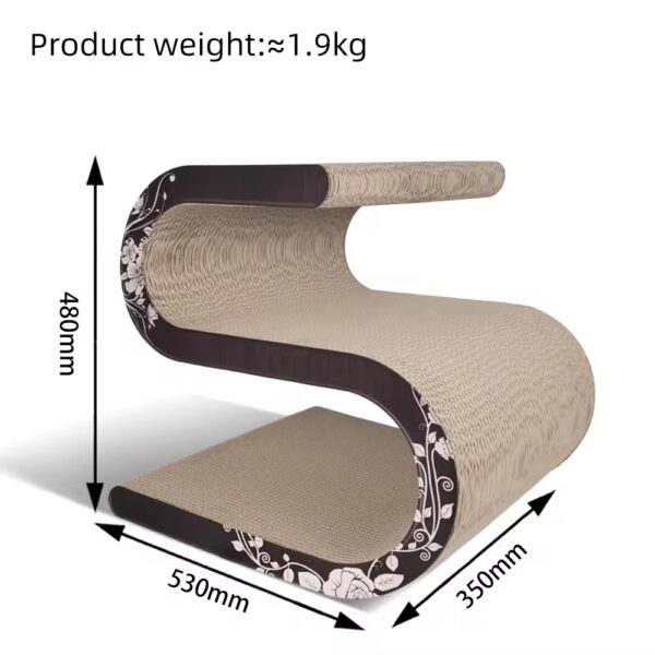 S-shaped cat scratching board - Image 6